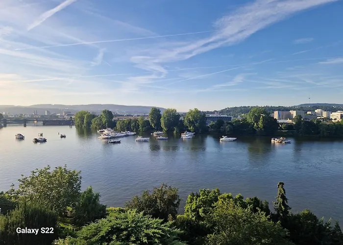 Moselapartment Leni Mit Traumhaftem Ausblick Auf Coblenza